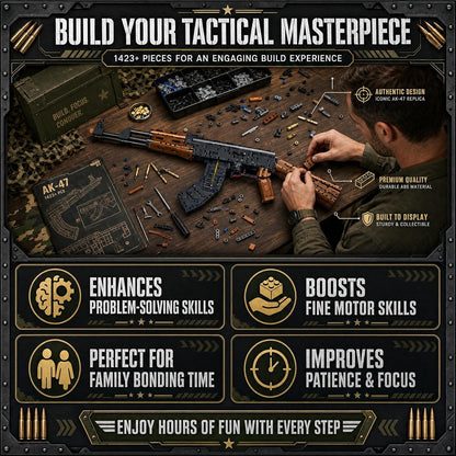 AK47 Building Block Set 1423 Pcs Military Weapon Series